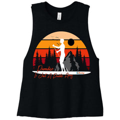 Paradise is A Paddle Away, Women's Crop Tank