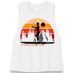 Paradise is A Paddle Away, Women's Crop Tank